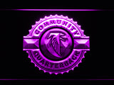 Atlanta Falcons Community Quaterback LED Sign - Purple - TheLedHeroes