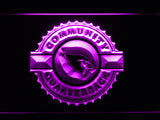 FREE Arizona Cardinals Community Quaterback LED Sign - Purple - TheLedHeroes