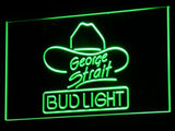 Bud Light George Strait Bar Pub LED Sign - Green - TheLedHeroes