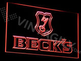 Beck's LED Sign - Red - TheLedHeroes