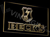 Beck's LED Sign - Yellow - TheLedHeroes