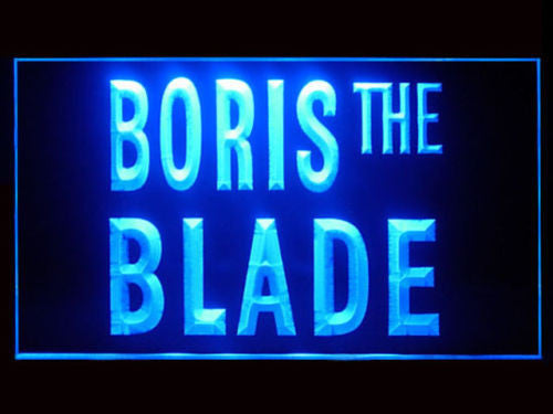 Boris The Blade LED Sign - Blue - TheLedHeroes
