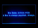 Bro Code How I Met Your Mother LED Sign - Blue - TheLedHeroes
