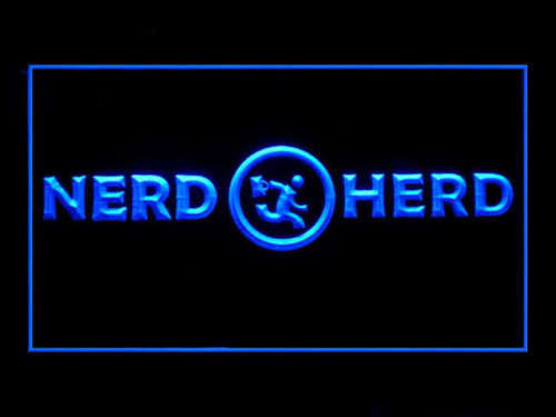 FREE Chuck Nerd Herd LED Sign - Blue - TheLedHeroes