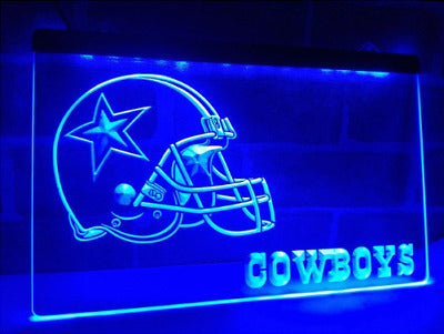 FREE Dallas Cowboys (4) LED Sign - Blue - TheLedHeroes