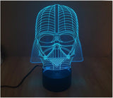 Darth Vader Helmet 3D LED LAMP -  - TheLedHeroes