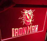 Iron Man LED Sign - Red - TheLedHeroes