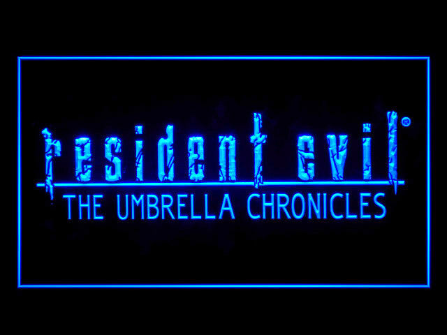 Resident Evil The Umbrella Chronicles LED Sign -  Blue - TheLedHeroes