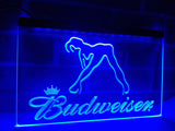 FREE Budweiser Girl LED Sign - Blue - TheLedHeroes