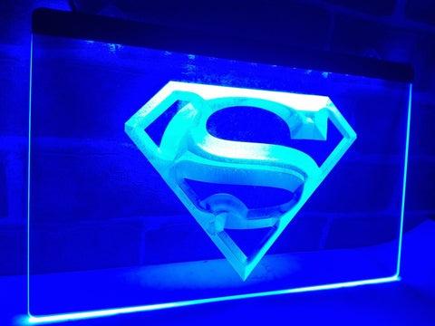 FREE Superman Hero Cave LED Sign -  - TheLedHeroes