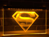FREE Superman Hero Cave LED Sign - Yellow - TheLedHeroes
