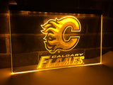 FREE Calgary Flames LED Sign - Yellow - TheLedHeroes