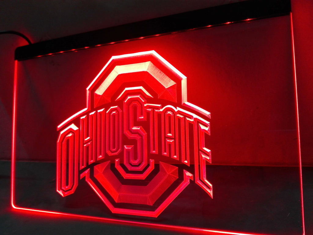 Ohio State LED Sign - Red - TheLedHeroes
