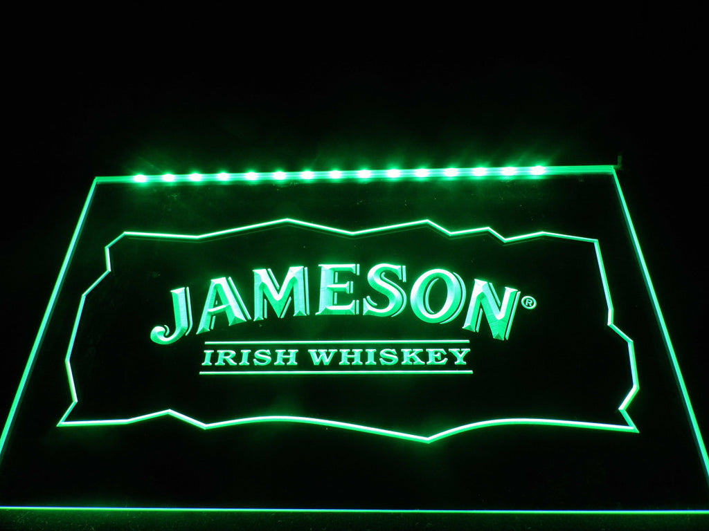 Jameson Whiskey Bar Club Pub LED Sign - Green - TheLedHeroes