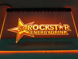 FREE Rockstar Energy Drink LED Sign - Orange - TheLedHeroes