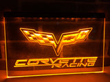 FREE Chevrolet Corvette Racing LED Sign - Orange - TheLedHeroes