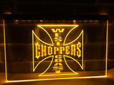FREE West Coast Choppers Bike Logo LED Sign - Yellow - TheLedHeroes