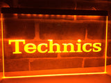 FREE Technics Turntables DJ Music NEW LED Sign - Orange - TheLedHeroes