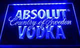 FREE Absolut Vodka LED Sign - Blue - TheLedHeroes