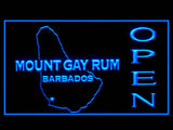 Mount Gay Rum Open LED Sign - Blue - TheLedHeroes