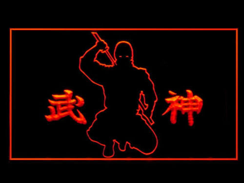 FREE Ninjutsu Shidoshi Bujinkan Dojo Kanji LED Sign - Red - TheLedHeroes