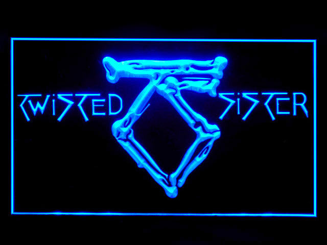 Twisted Sister LED Sign -  Blue - TheLedHeroes
