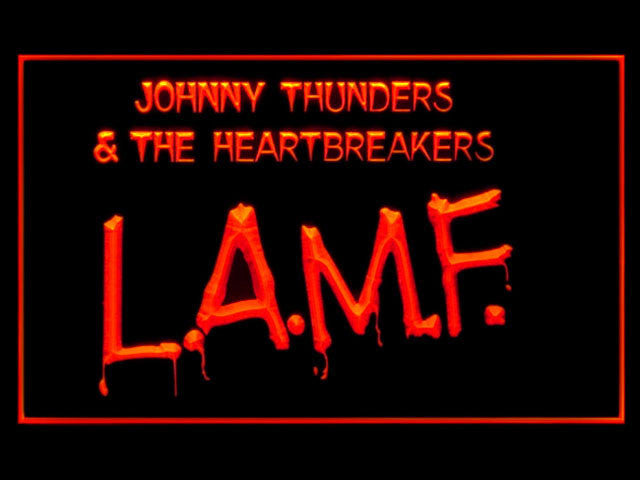 Johnny Thunders Heartbreakers LAMF LED Sign -  Red - TheLedHeroes