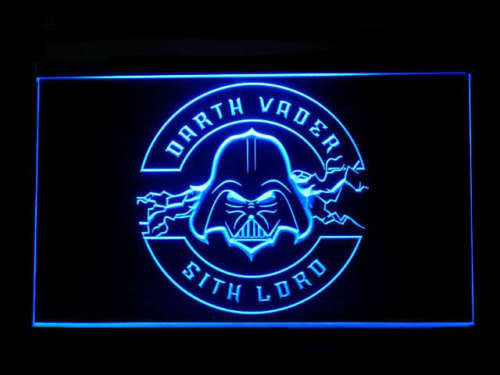 Star Wars Darth Vader LED Sign - Blue - TheLedHeroes