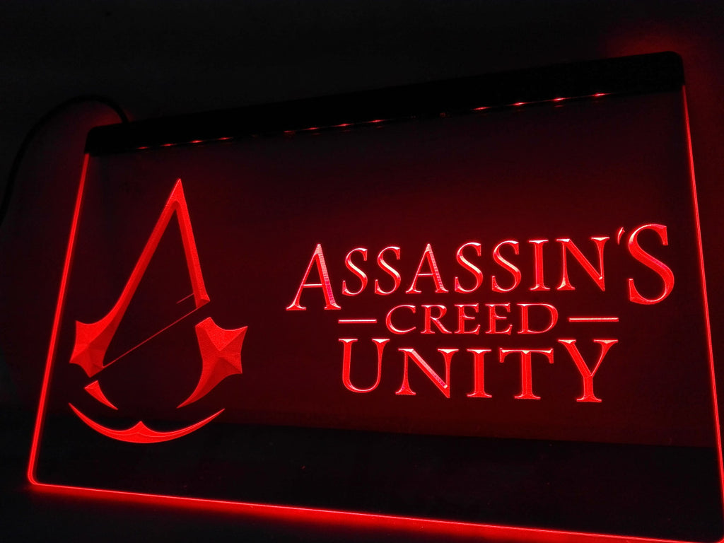 Assassin's Creed Unity LED Sign - Red - TheLedHeroes