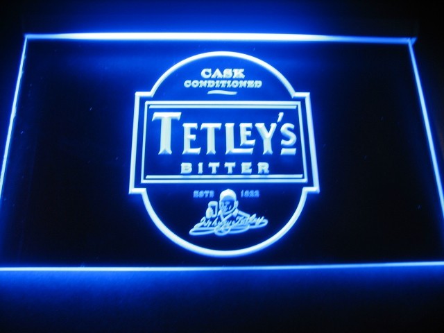 FREE Tetley's Brewery LED Sign - Blue - TheLedHeroes