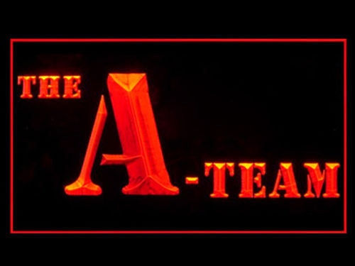The A-Team LED Sign - Orange - TheLedHeroes