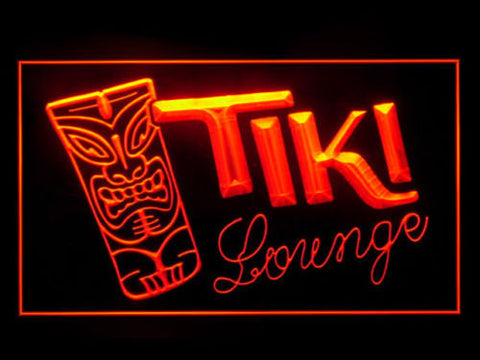 Tiki Lounge Cafe Beer LED Sign - Orange - TheLedHeroes