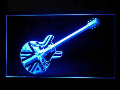 Union Jack Guitar LED Sign -  - TheLedHeroes