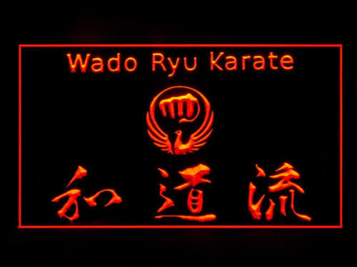 Wado-Ryu Karate LED Sign - Red - TheLedHeroes