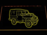 FREE Land Rover Series LED Sign - Yellow - TheLedHeroes