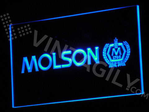 Molson LED Sign - Blue - TheLedHeroes