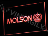 Molson LED Sign - Red - TheLedHeroes