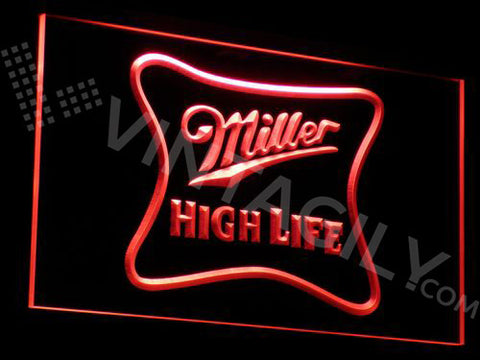 Miller High Life LED Sign - Red - TheLedHeroes