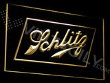 Schlitz LED Sign - Yellow - TheLedHeroes