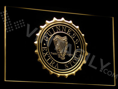 Guinness Extra Staut LED Sign - Yellow - TheLedHeroes