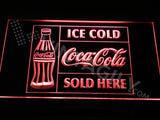 Coca Cola Ice Cold Sold Here LED Sign - Red - TheLedHeroes