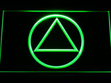 Alcoholics Anonymous LED Sign - Green - TheLedHeroes
