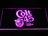 FREE Colt 45 Malt Liquor LED Sign - Purple - TheLedHeroes