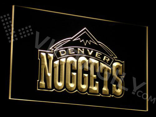Denver Nuggets LED Sign - Yellow - TheLedHeroes