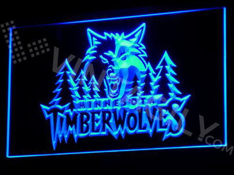 FREE Minnesota Timberwolves LED Sign - Blue - TheLedHeroes