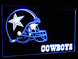 Dallas Cowboys Dual Color Led Sign - Normal Size (12x8.5in) - TheLedHeroes
