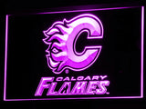 FREE Calgary Flames LED Sign - Purple - TheLedHeroes