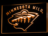 FREE Minnesota Wild (3) LED Sign - Orange - TheLedHeroes