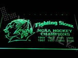 FREE North Dakota Fighting Sioux - NCAA Hockey Championships LED Sign - Green - TheLedHeroes