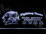 FREE North Dakota Fighting Sioux - NCAA Hockey Championships LED Sign - White - TheLedHeroes